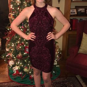 Velvet body con dress